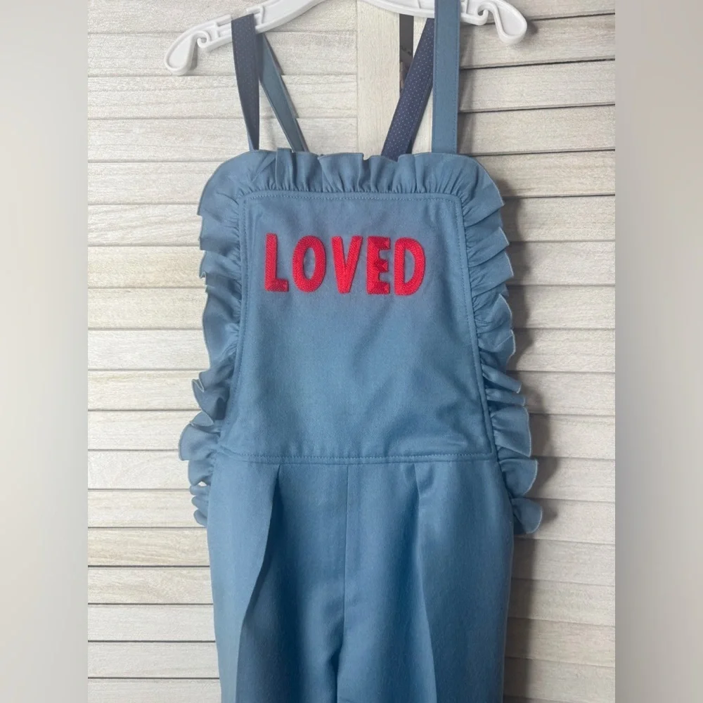 Gucci lightweight Denim Pant Overalls. Excellent Condition. Kids Size 8. HTF.